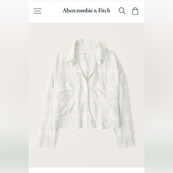Abercrombie & Fitch Cropped Flannel - Picture 5 of 5